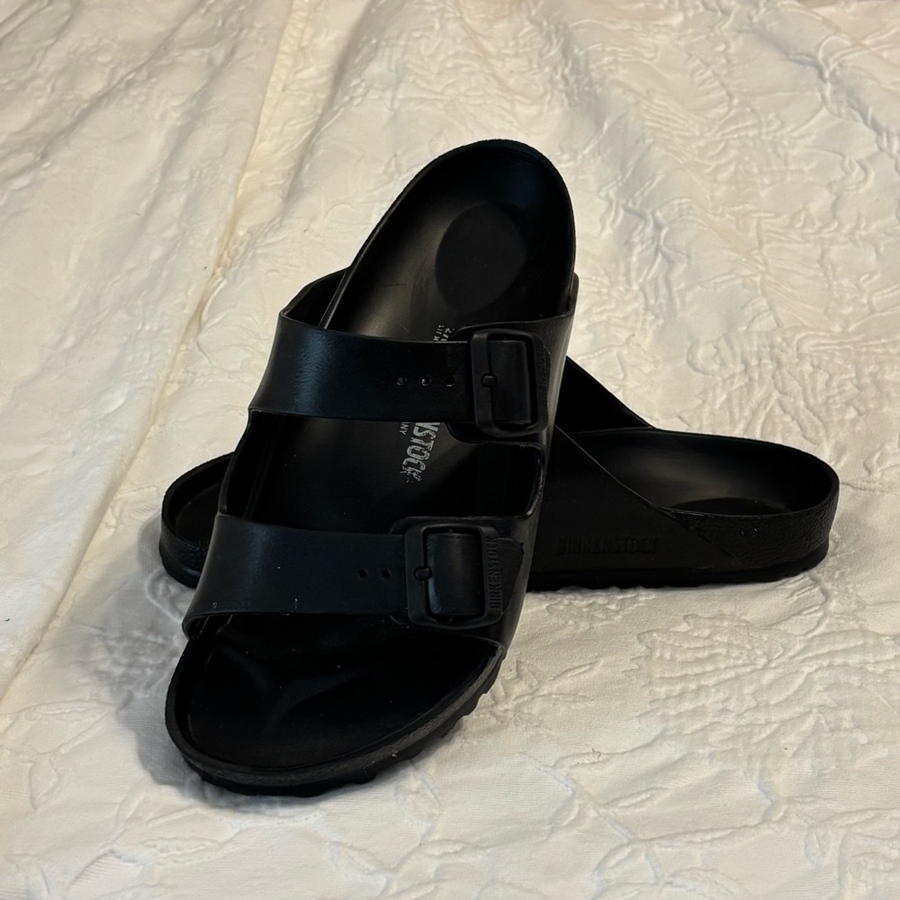 BIRKENSTOCK Men's Arizona EVA Sandals, Black, 42/9 Medium US EUC